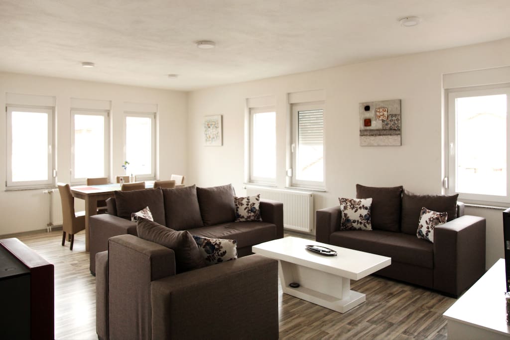 Large open living room