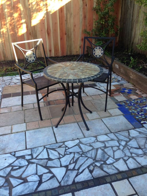 backyardSunny patio