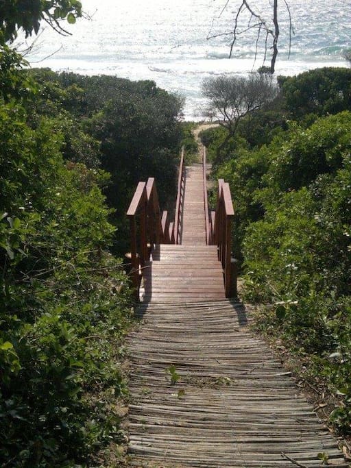 Stairs to the beach