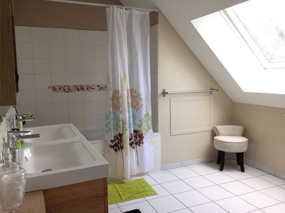 Salle de bains partagée