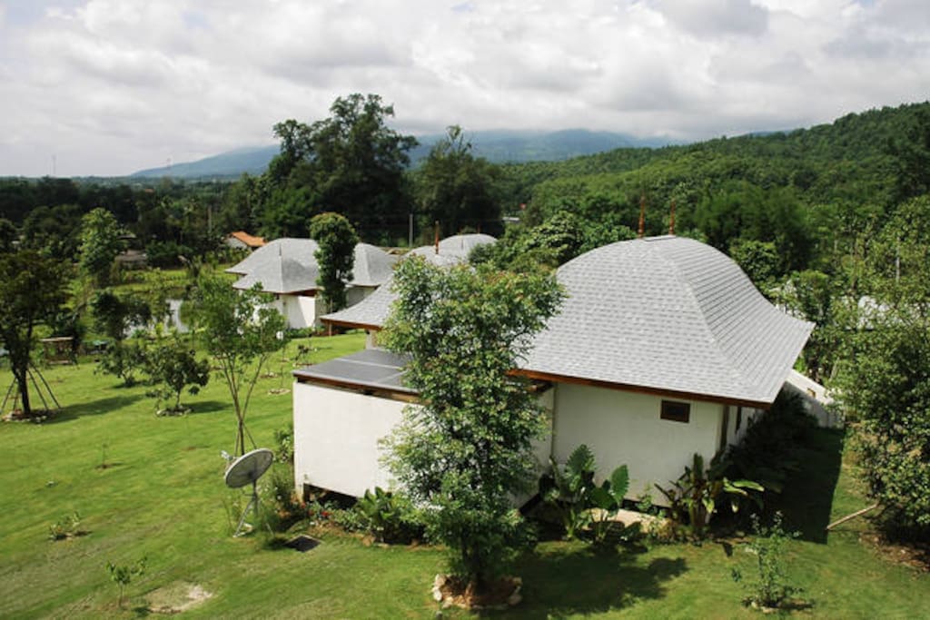 the view from the sky and see your home stay :))