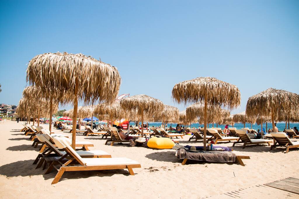 On the beach