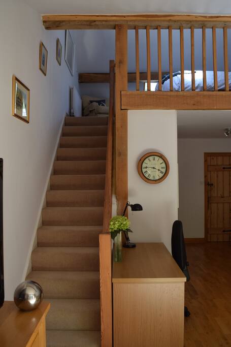 Upstairs mezzanine double bedroom