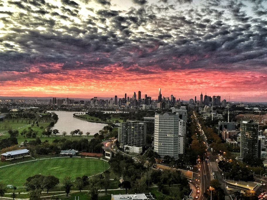 Spectacular sunset view