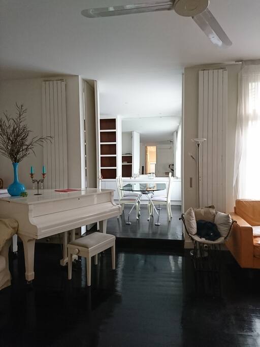view of the living