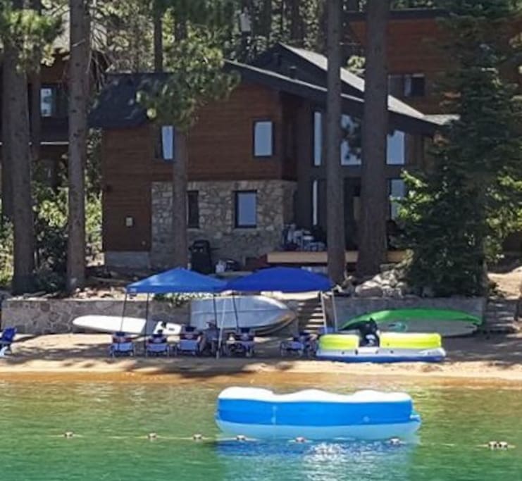 A view of the house from the pier