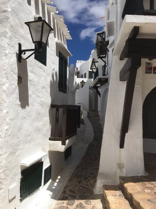 Pintorescas calles peatonales
