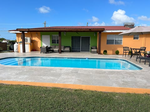 Large family villa with ocean view and gardens