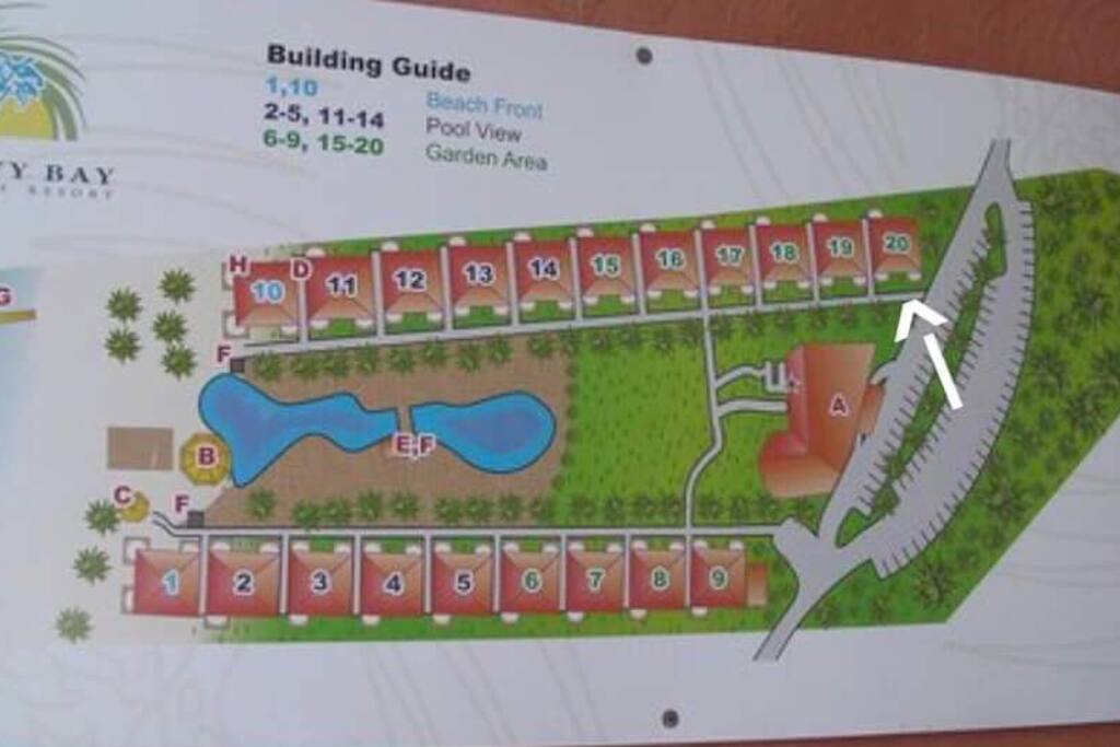 Arrow pointing to our unit.