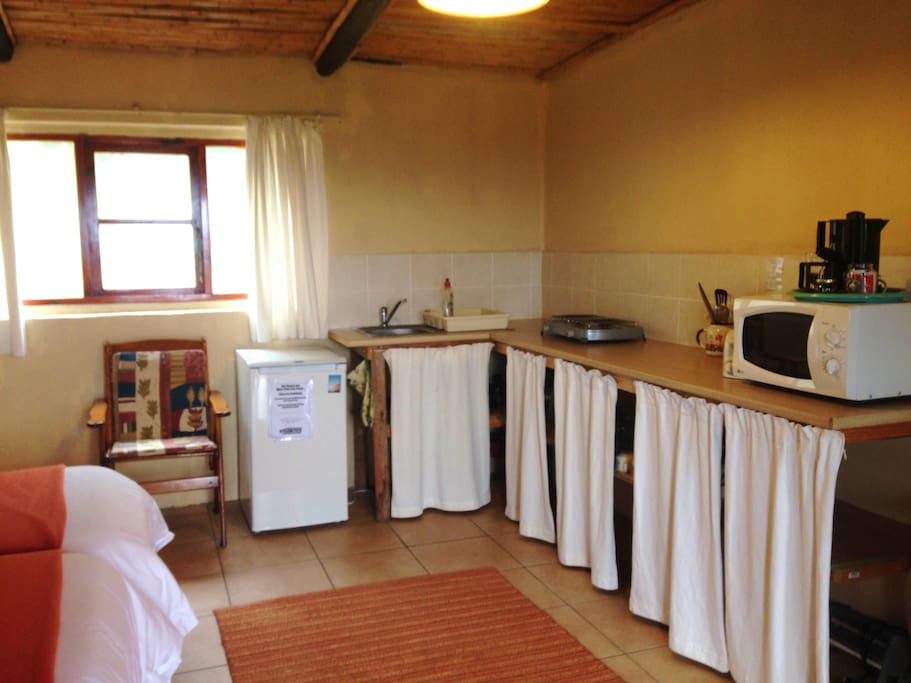 Kitchen facilities in the unit