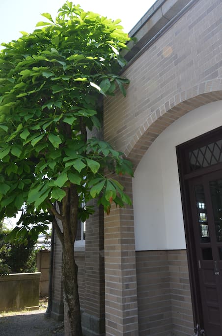 The entrance