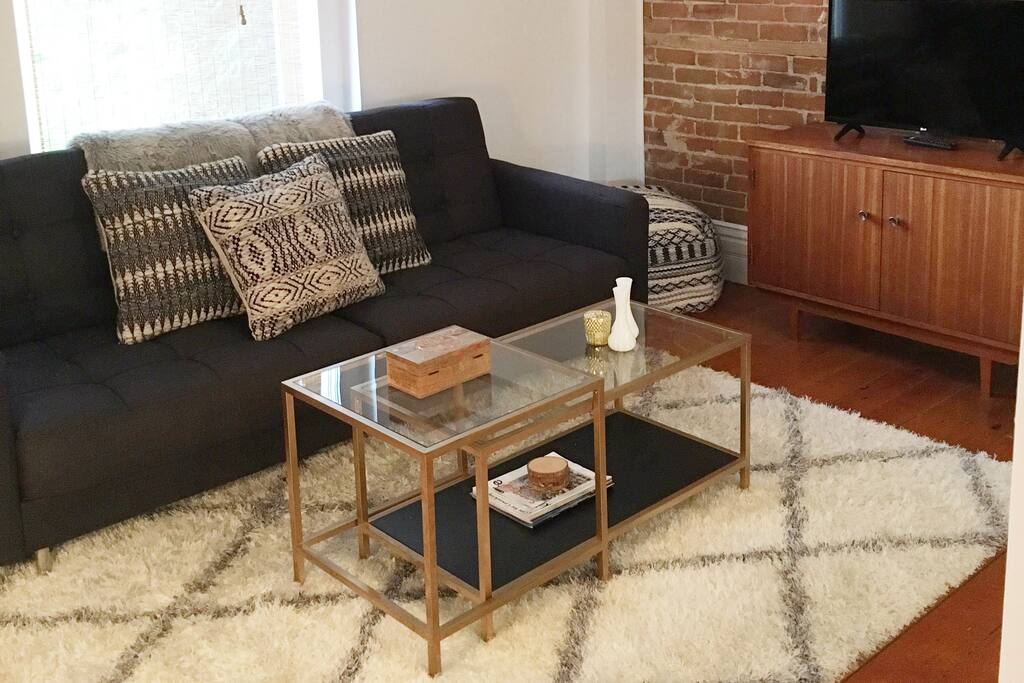 Another of the living room and couch (sofa bed)