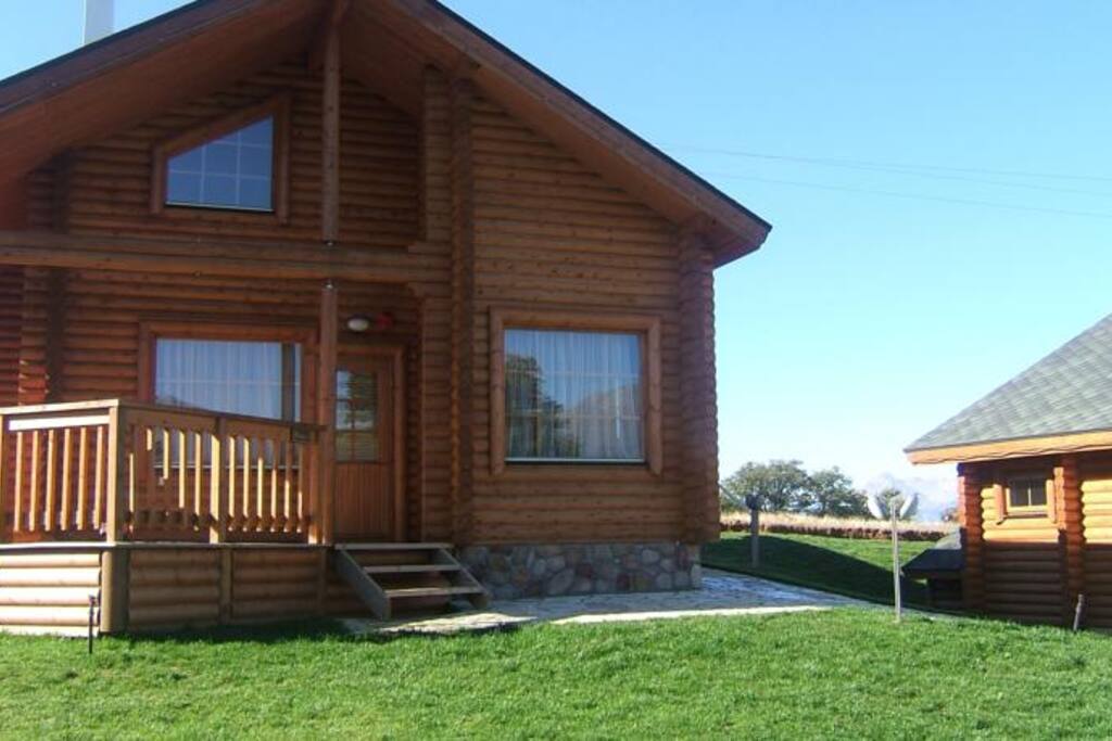 The chalet on the outside...