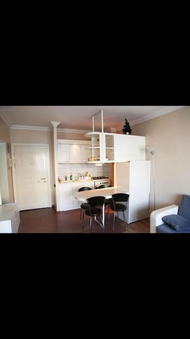 Living room with Kitchen