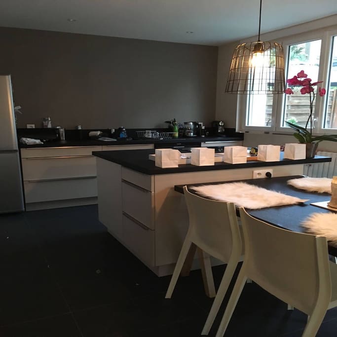 Cuisine ouverte sur salon