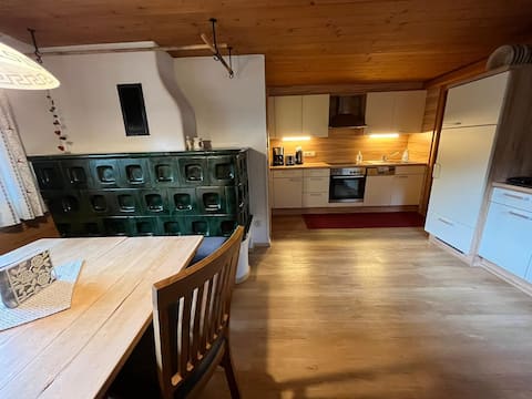 Popular Airbnb listing: Cottage apartment orchard with tiled stove & sauna in Alpbach