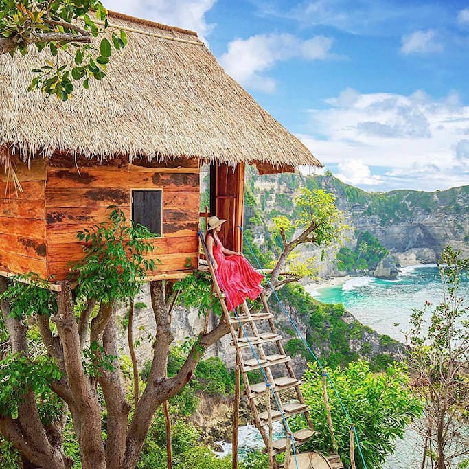 Tree House Rumah Pohon Cabanes   louer  Nusapenida 