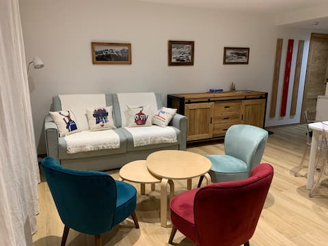 Annonce Airbnb populaire: Cozy and modern apartment à Saint Chaffrey