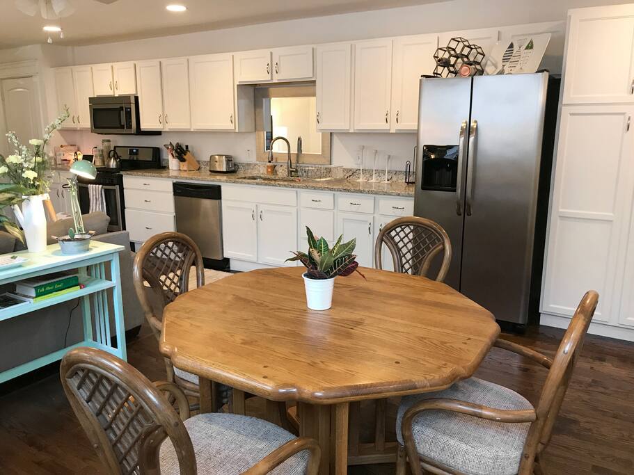 Dining room and kitchen