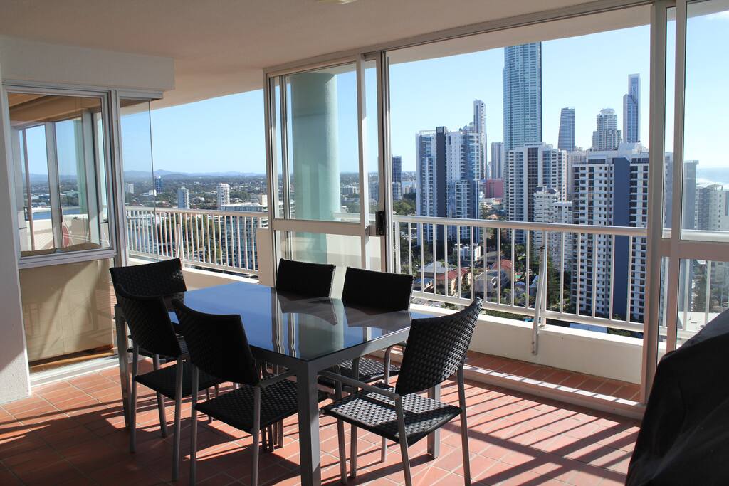 The magnificent views from large balcony