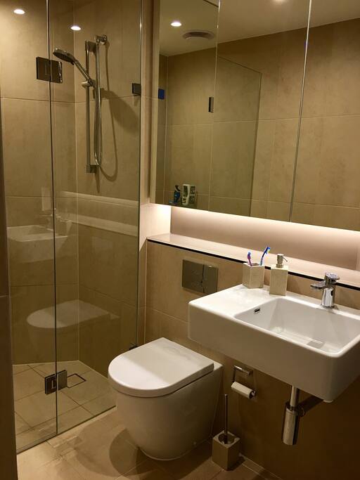 Your own bathroom, right next to your double bedroom.