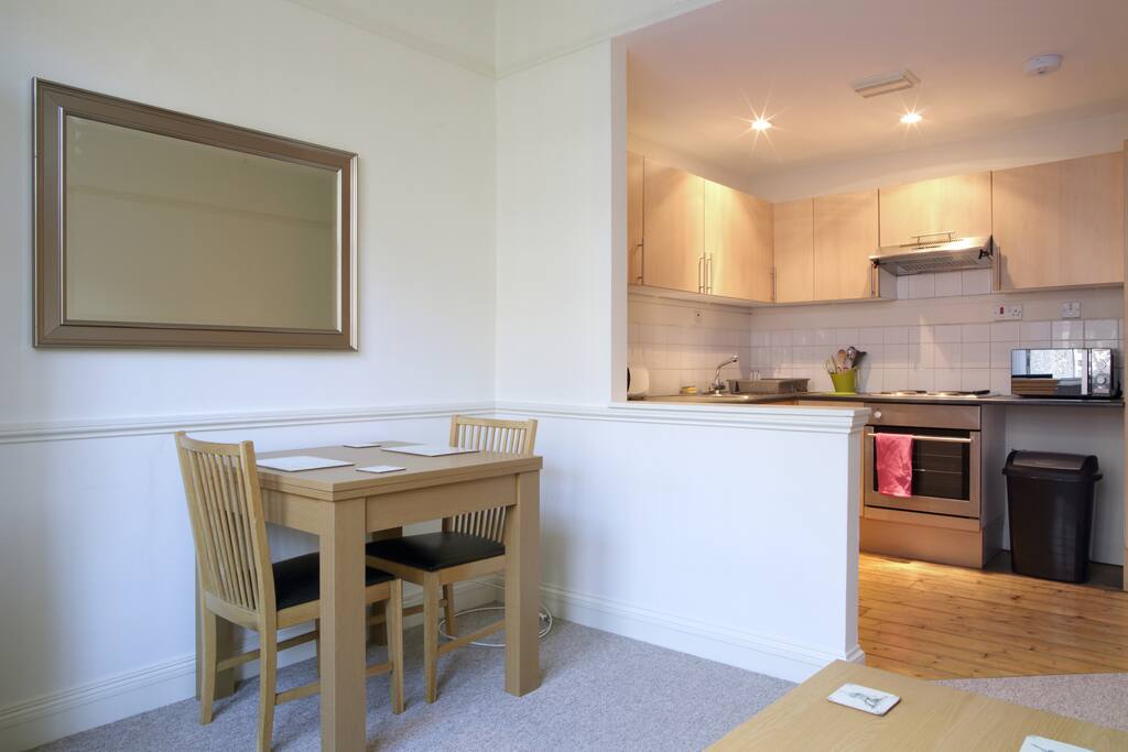 Spacious area for dining in