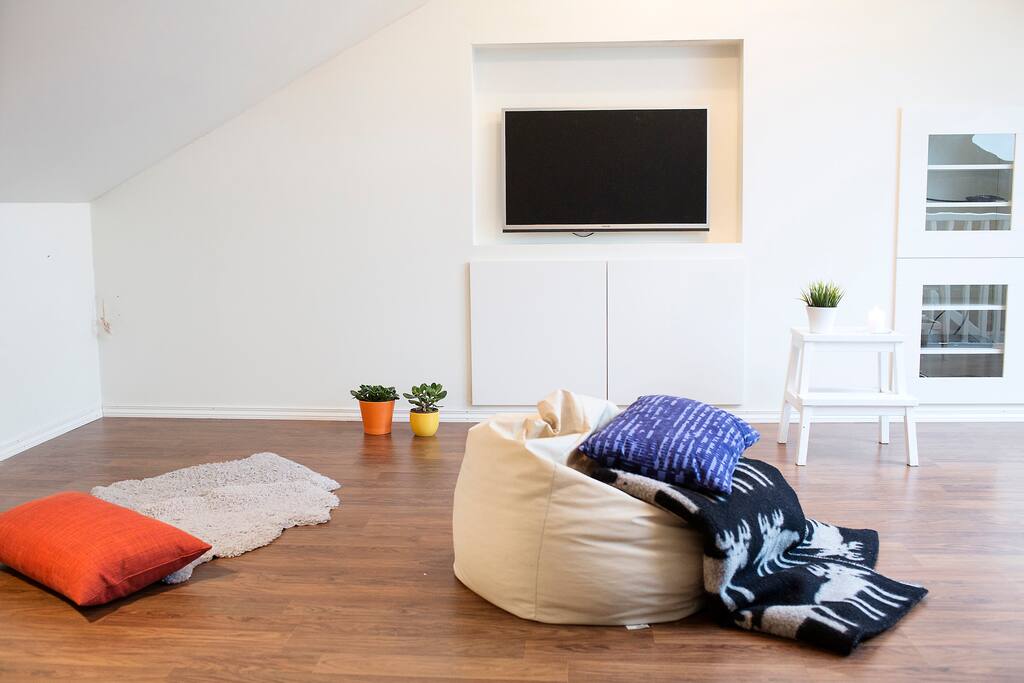 The attic is a great place to relax after a long day.