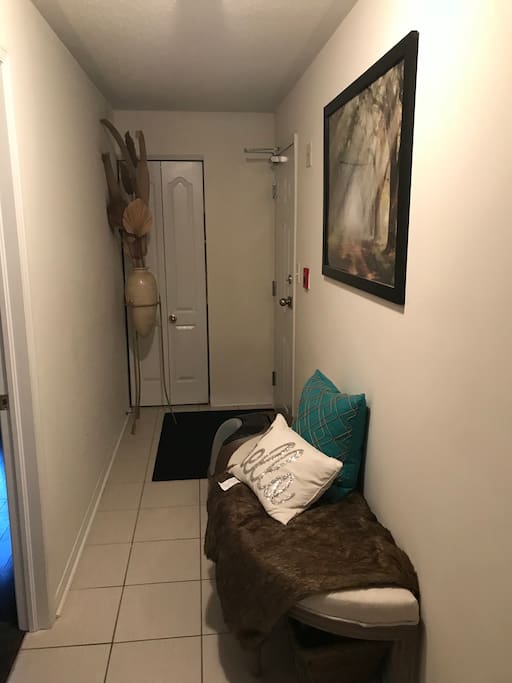 Hallway outside of bedroom