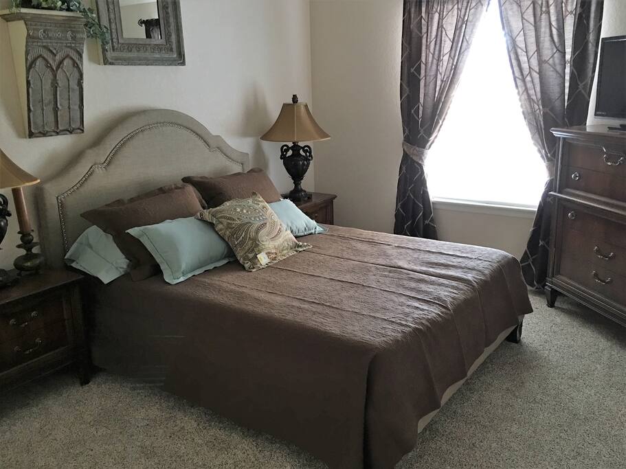 One of two bedrooms