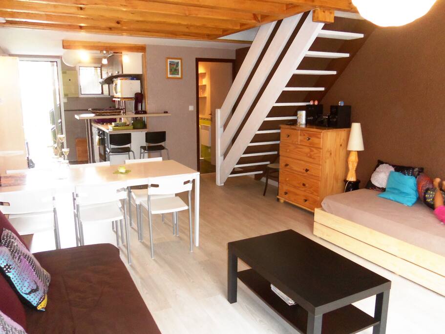 Salon séjour cuisine ouverte