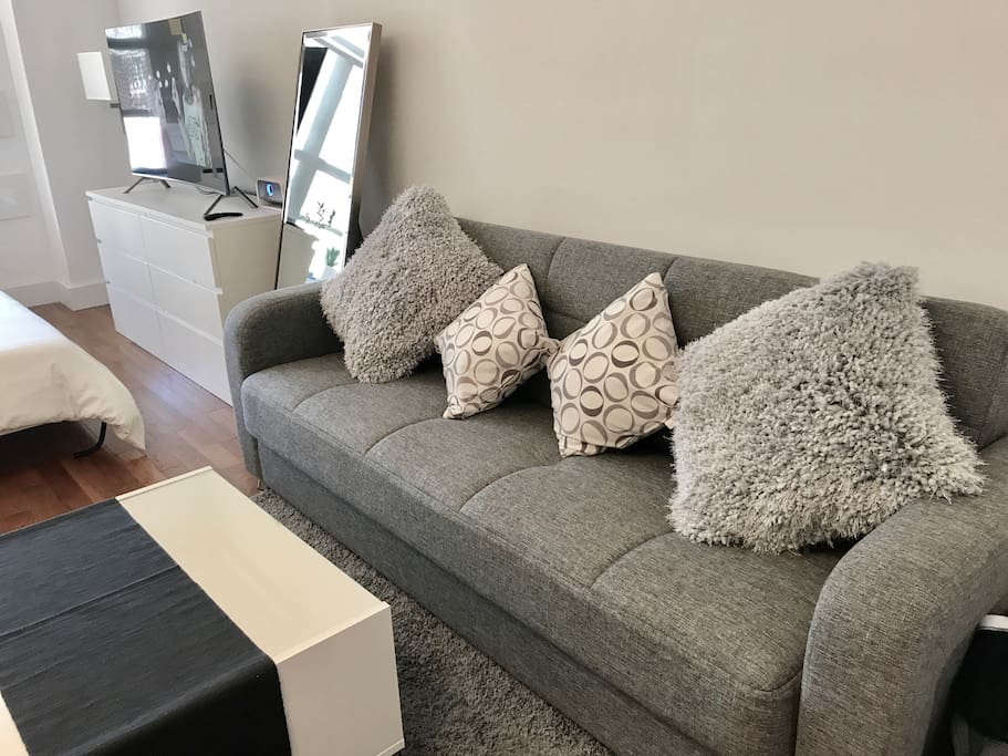 Sofa and the TV