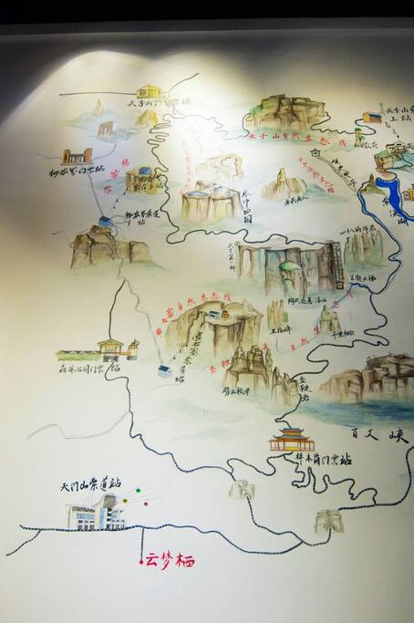 手绘景区地图