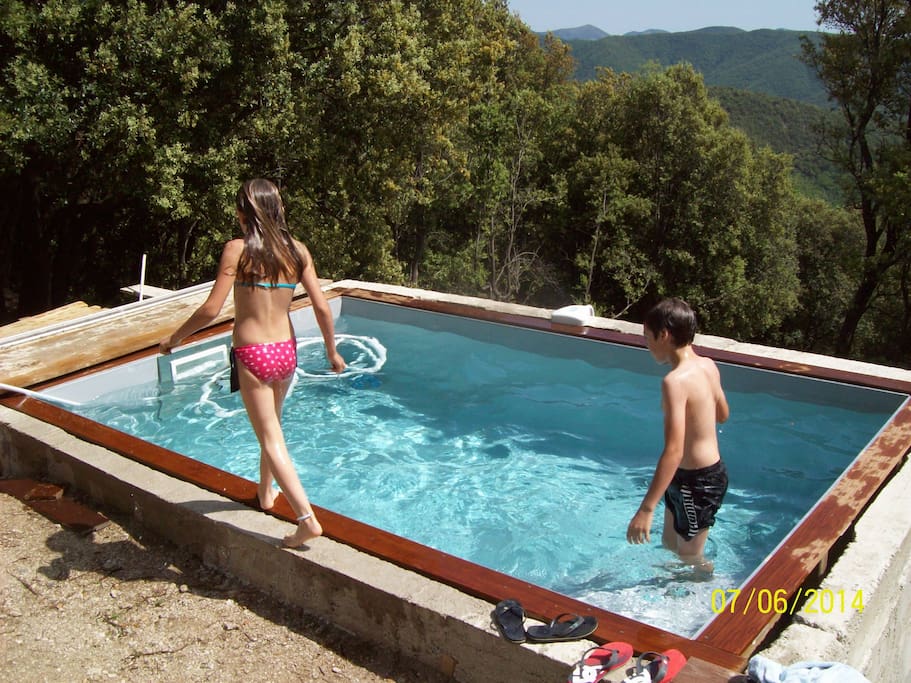 fin des travaux de la piscine
