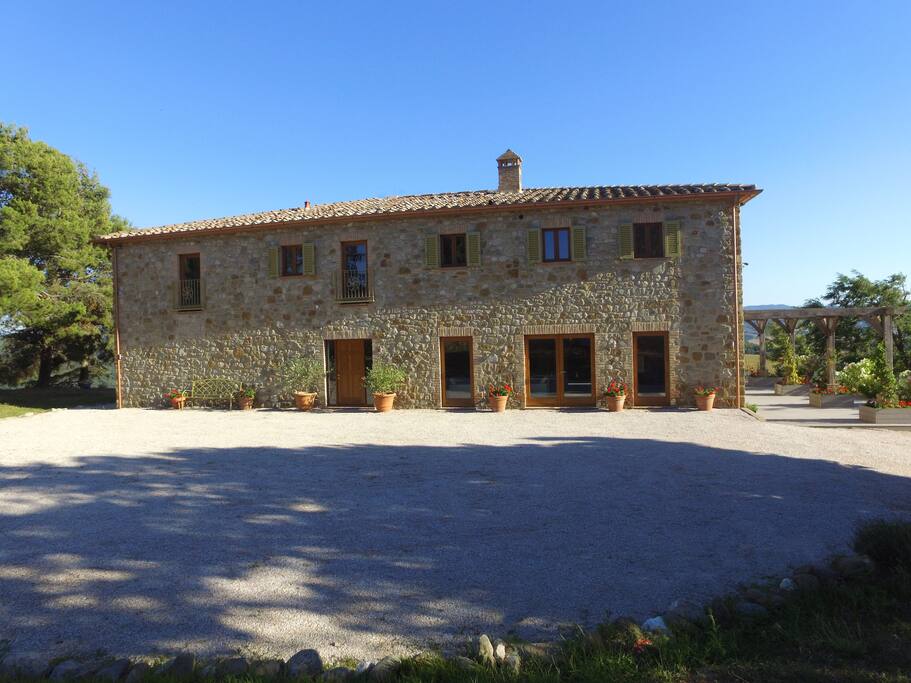 A grand farmhouse, fully restored