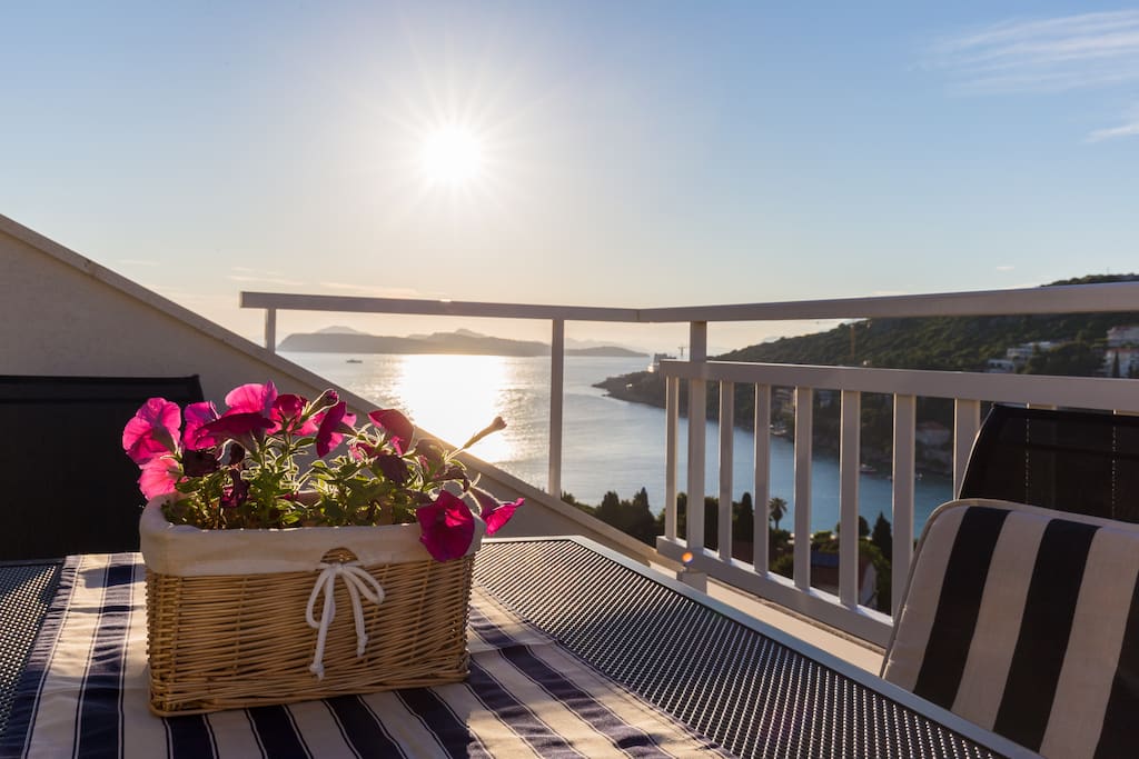 Balcony with sea view