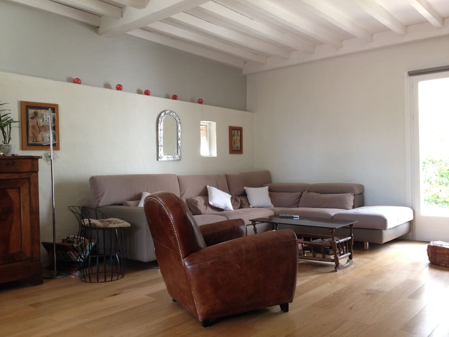 Le salon douillet et chaleureux...