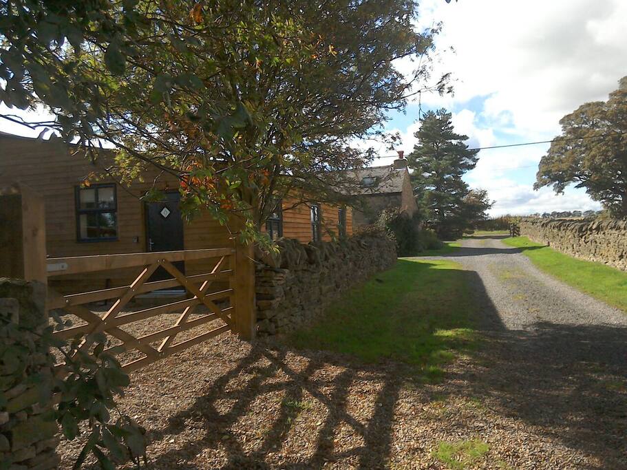 Quarry Barn has it's own private parking and seating area.