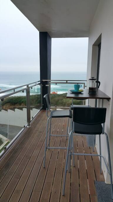 Enjoy Breakfast and Coffee or Dinner on the Deck overlooking the Sea