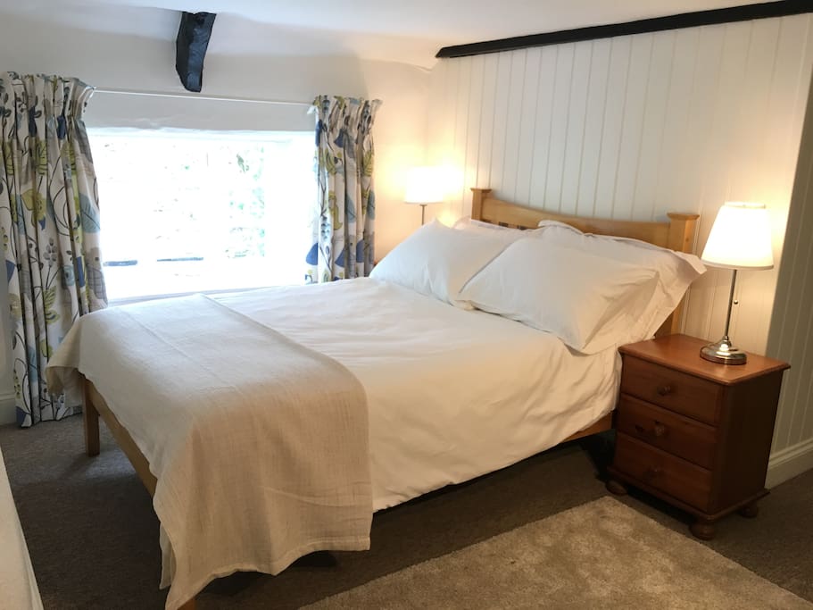 Double bedroom with sunny outlook