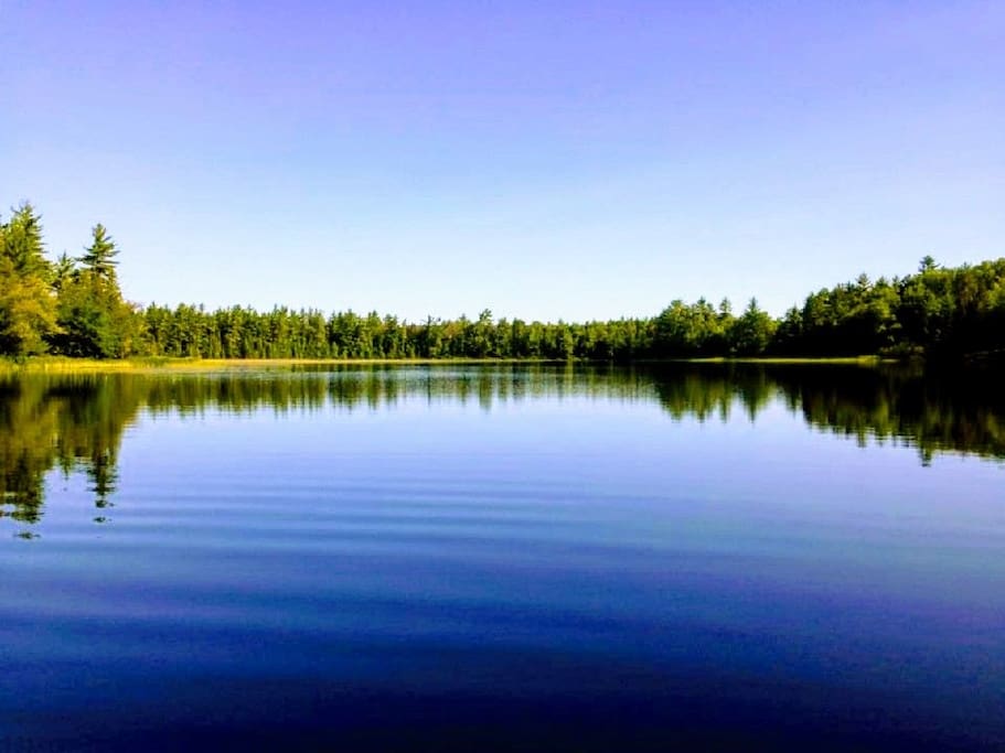 Boot Lake, Upper Peninsula, MI from our dock.