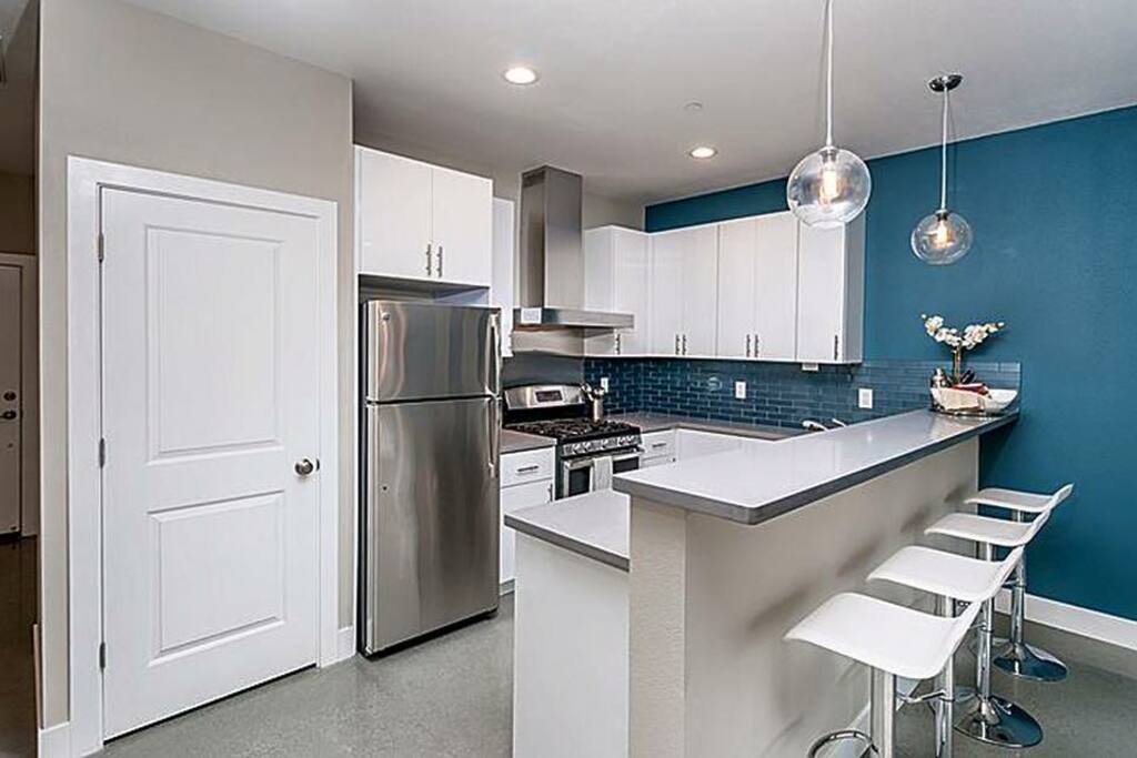 Fully stocked kitchen