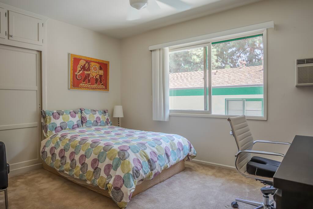 Comfortable Full Bed in Bedroom 2 with Excellent Workspace