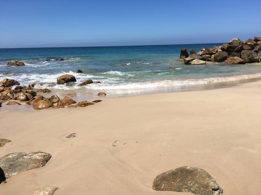 Private beach