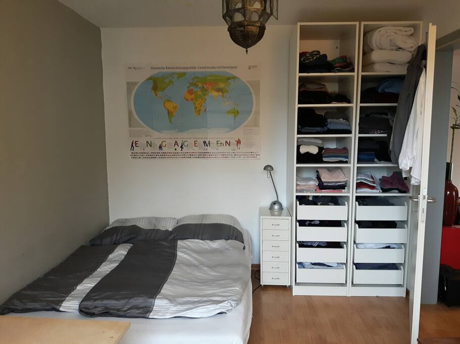 the double bed
