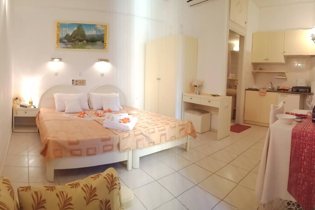 standard apartment for 2-3 persons 30 m2 with private balcony and beautiful views