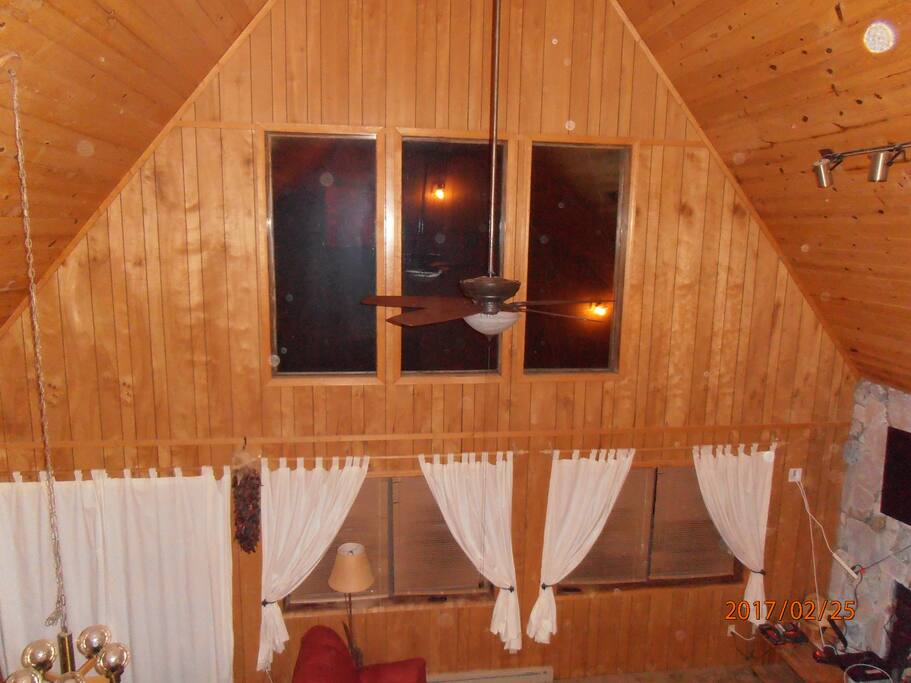 View of the mountains from inside