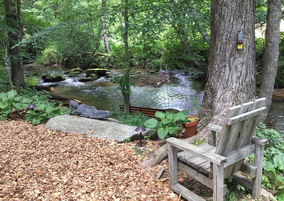 Enjoy the view from our creek!