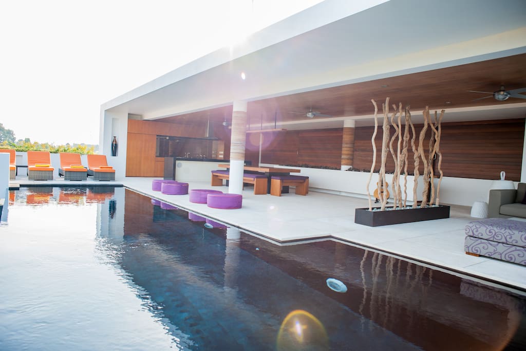 Infinity rooftop pool