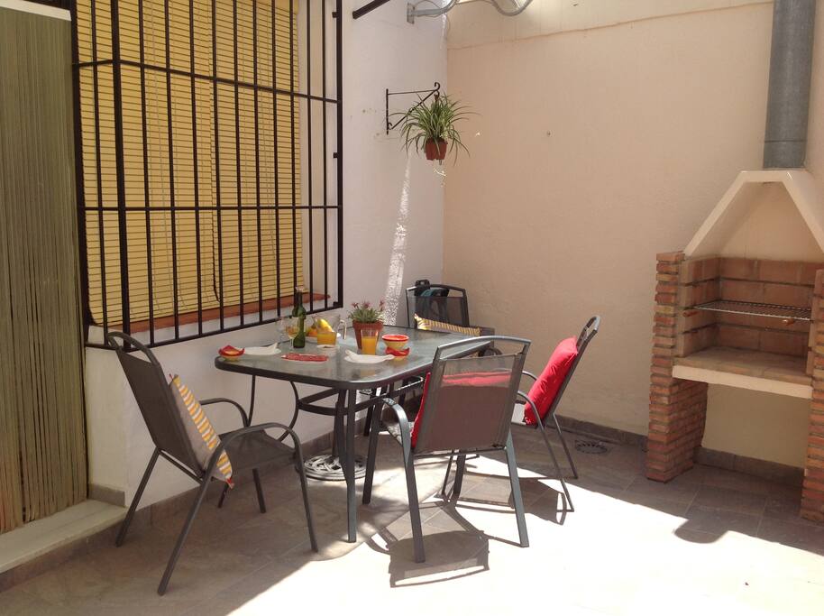 Patio and BBQ area