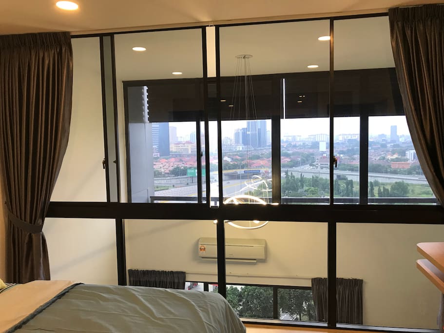 View from Master Bedroom which can see the living Hall